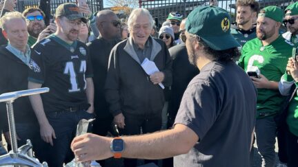 Robert De Niro at Philadelphia Eagles tailgate
