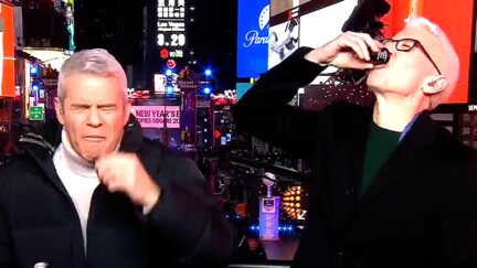 CNN-s-Anderson-Cooper-Gets-Kicked-Like-A-Mule-By-First-Tequila-Shot-Of-New-Year-s-Eve-Show