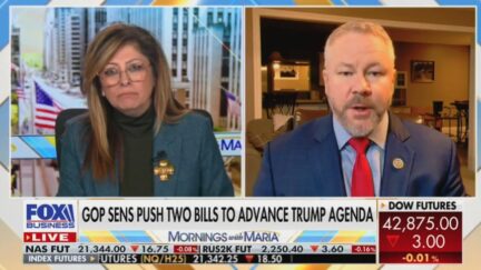 Maria Bartiromo and Warren Davidson
