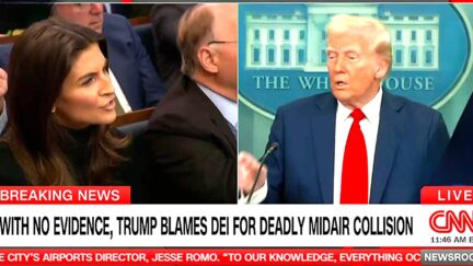 Trump Attacks CNN's Kaitlan Collins When She Grills Him About 'Getting Ahead Of' Air Crash Probe