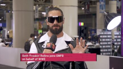 Seth Rollins reacts to Hulk Hogan getting booed on Monday Night Raw