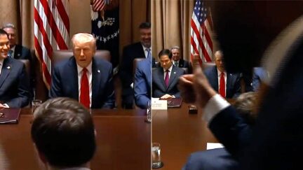 Trump Caught On Live Mic Telling Fox Host To Praise Cabinet Meeting As Press Files Out- 'Say It Was Unbelievable!'