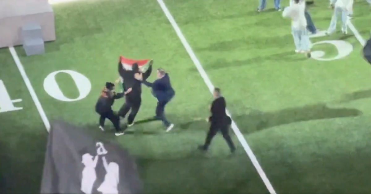 Pro-Palestinian Protester Tries Disrupting Super Bowl Halftime
