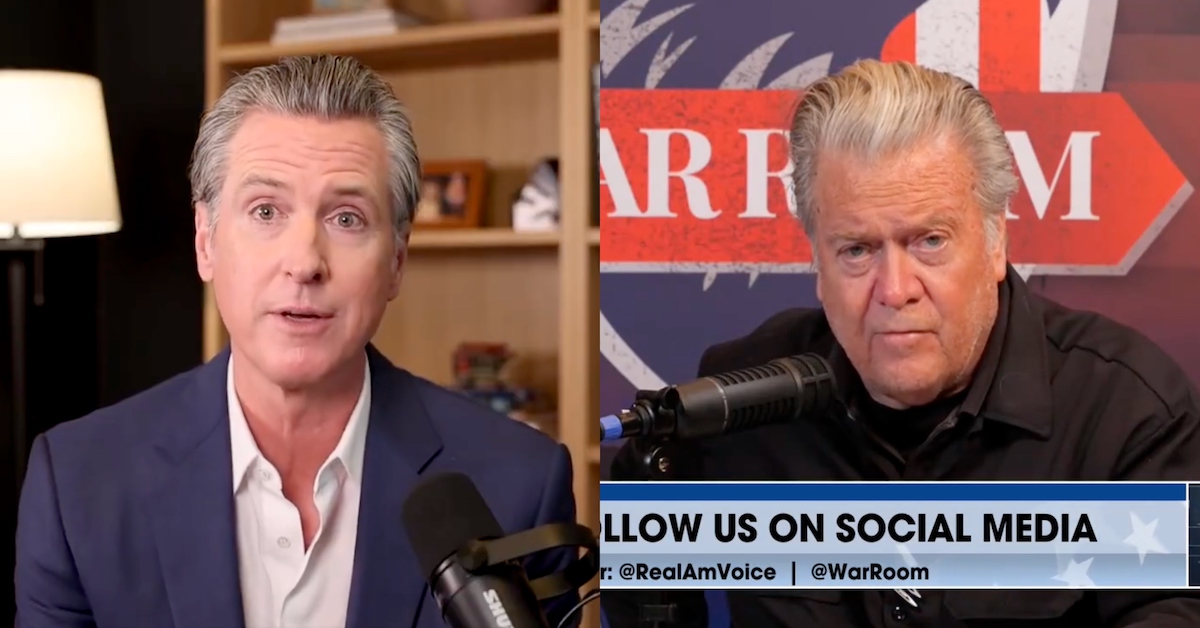 Liberals Attack Gavin Newsom Over Pod Guest Steve Bannon