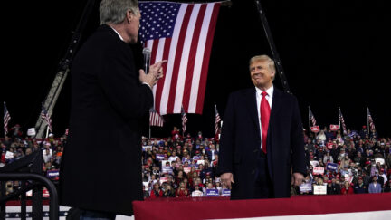 David Perdue and Donald Trump