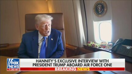 Trump on Air Force One