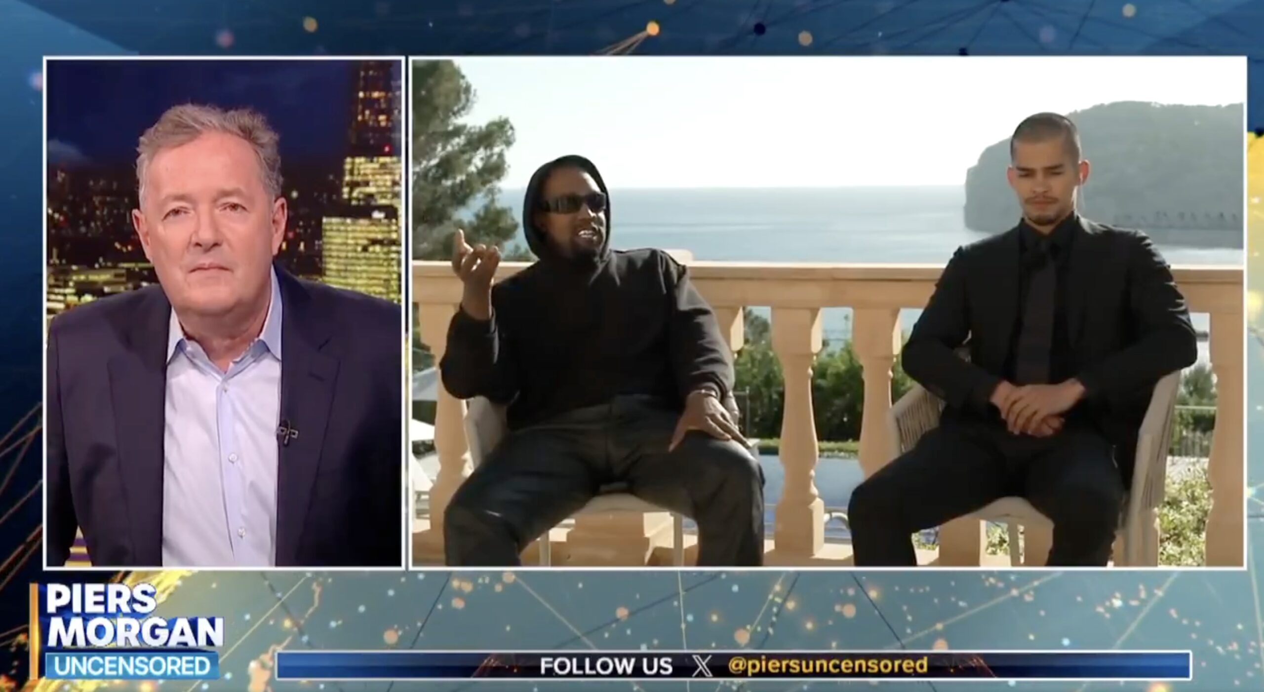 Kanye West Walks Out of Piers Morgan Interview After Host Misstated His Number of X Followers