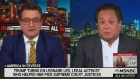 Chris Hayes and George Conway
