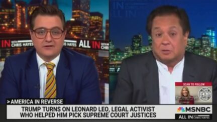 Chris Hayes and George Conway