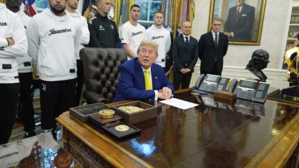 Juventus FC players visit Donald Trump in the White House