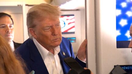 Trump Confronted By Reporter On Regime Change Rant Aboard Air Force One