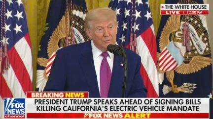 Trump Takes Shots at Elon Musk During EV Mandate Signing