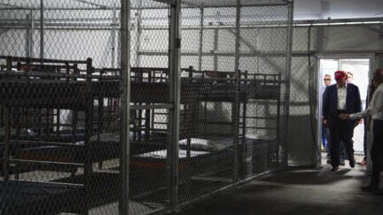 Donald Trump touring Alligator Alcatraz