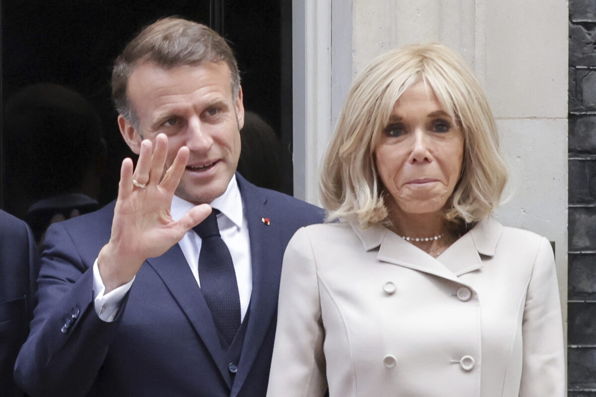 Emmanuel Macron and Brigitte Macron