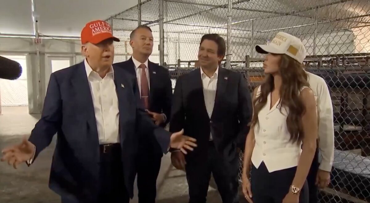 Donald Trump at Alligator Alcatraz