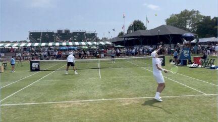 Bill Ackman competes in professional tennis tournament