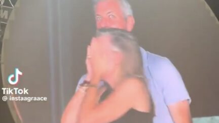 Couple at Coldplay concert