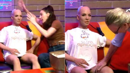 'TOUCH HER BOOBS!' Things Get Weird As Hot Roast Comic Gifts Bill Maher Sex Bot