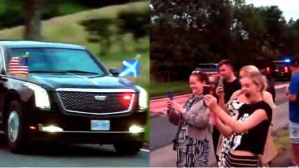 Trump Greeted By At Least 6 Squealing Fans In Epic-Soundtracked Video Post On President's Truth Social