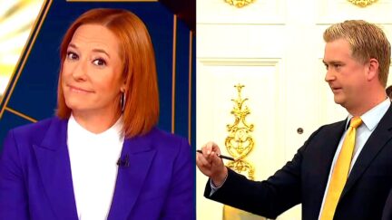 MSNBC's Jen Psaki Shouts Out Fox's Peter Doocy For Blunt 'Trump Is Dead' Question