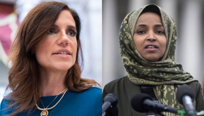 Nancy Mace and Ilhan Omar composite image