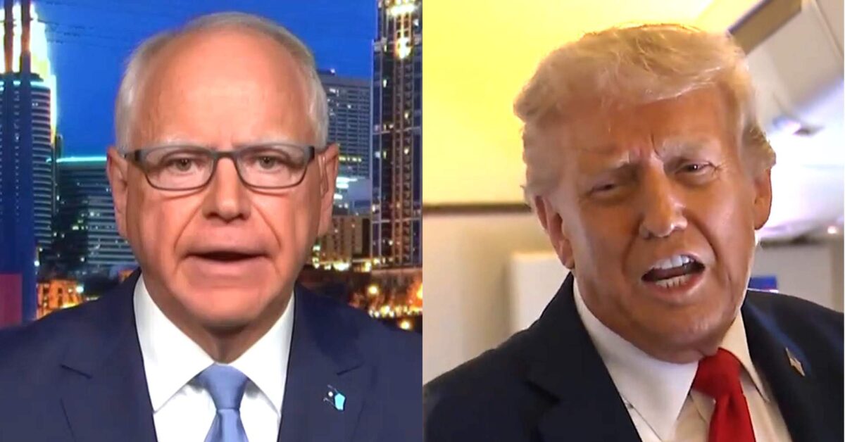 Walz-Hammers-Dictator-Trump-Over-Kimmel-Bombshell-On-MSNBC