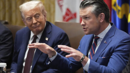Donald Trump and Pete Hegseth
