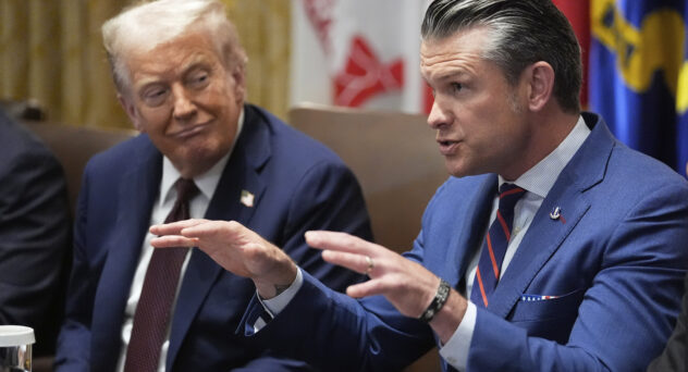 Donald Trump and Pete Hegseth
