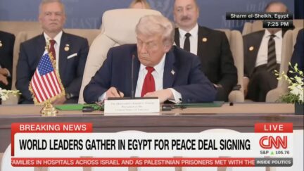 Donald Trump signs Gaza peace deal