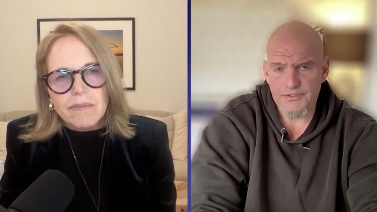 Katie Couric and John Fetterman