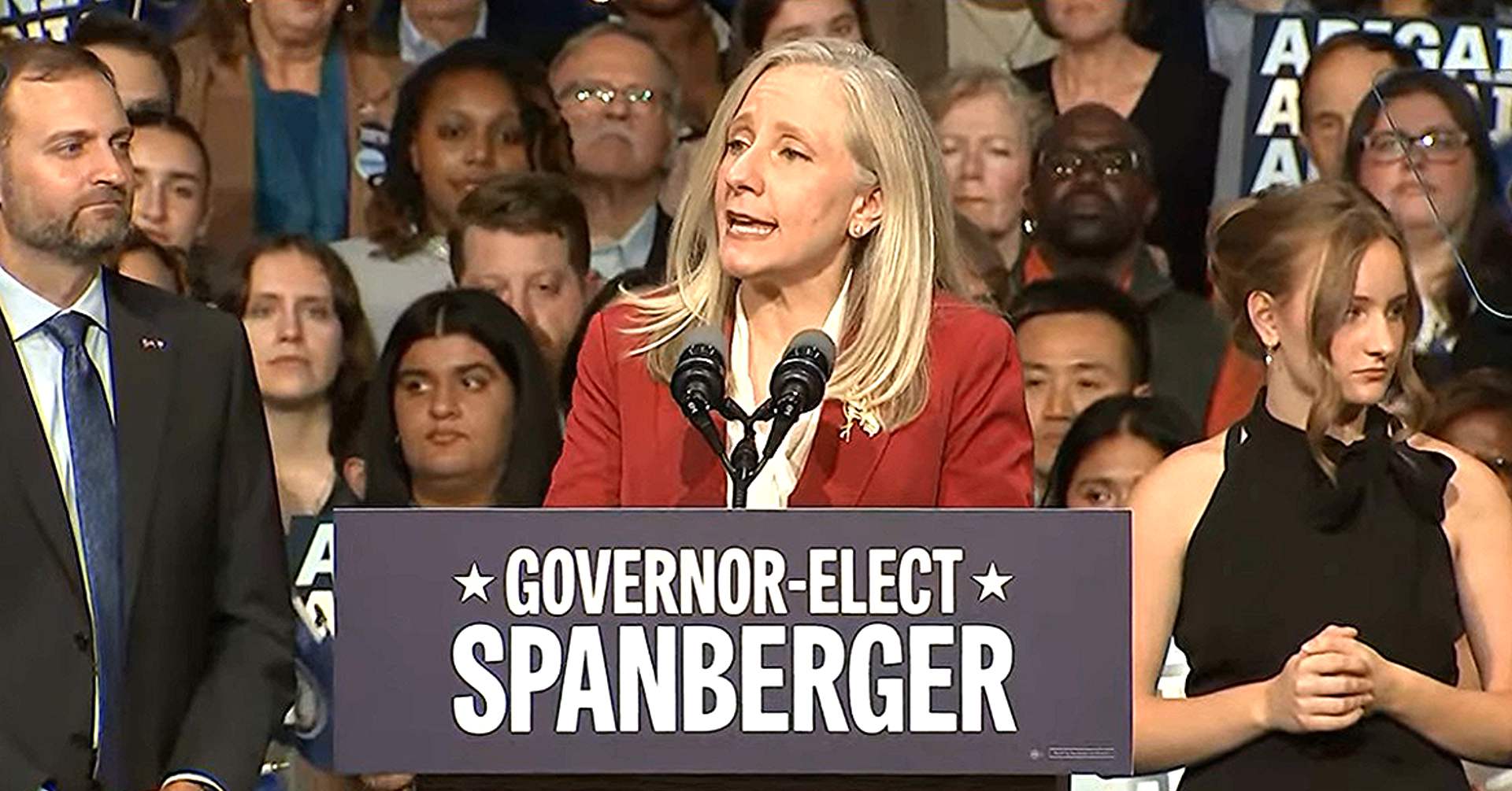 Spanberger Shades Trump In Victory Speech