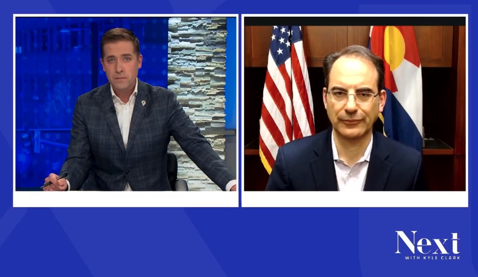 Kyle Clark and Phil Weiser