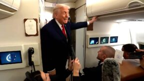 Trump Jokes About Dying In a Plane Crash During Rough Ride On Air Force One