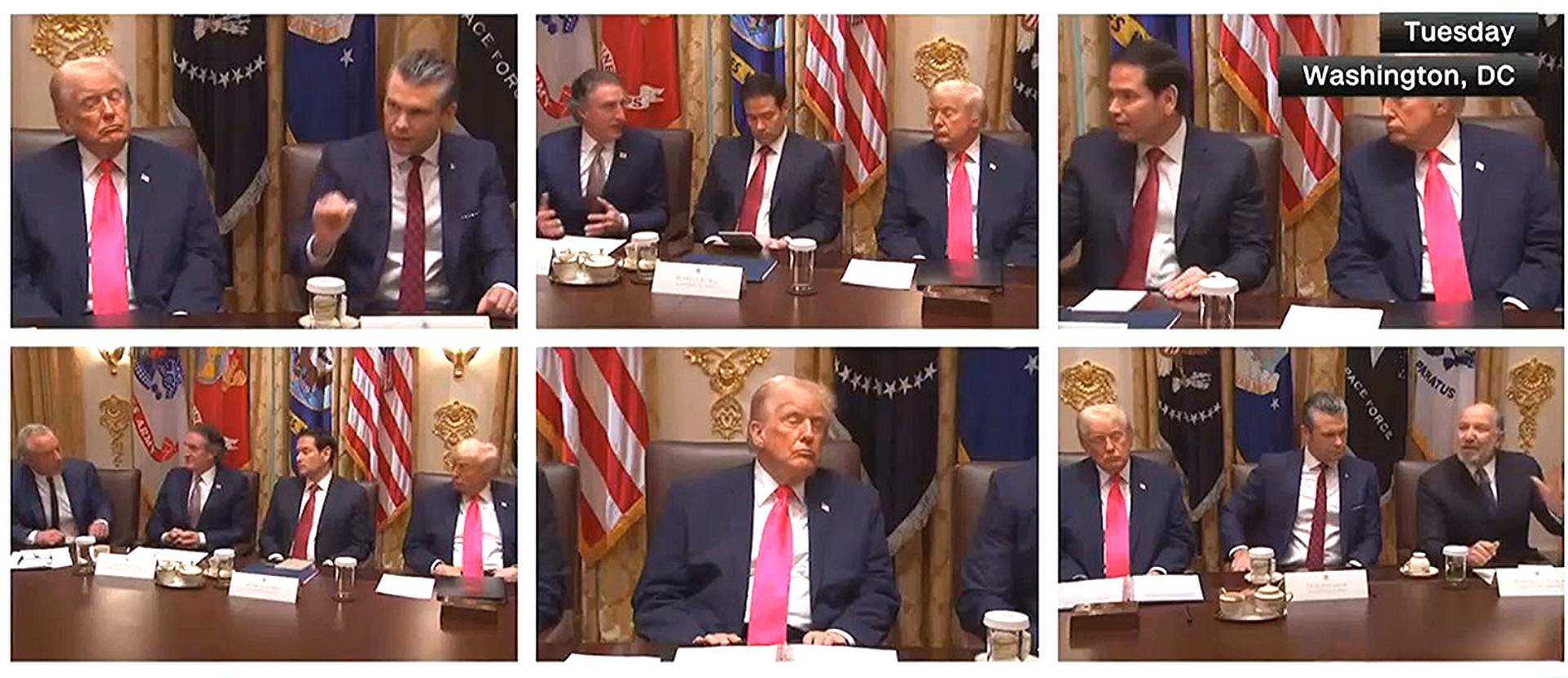 Trump held his final Cabinet meeting of the year, during which he repeatedly appeared to nod off or struggle to remain awake