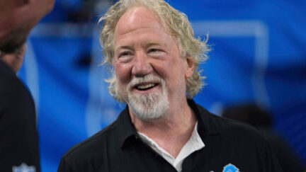 Timothy Busfield at a Detroit Lions game