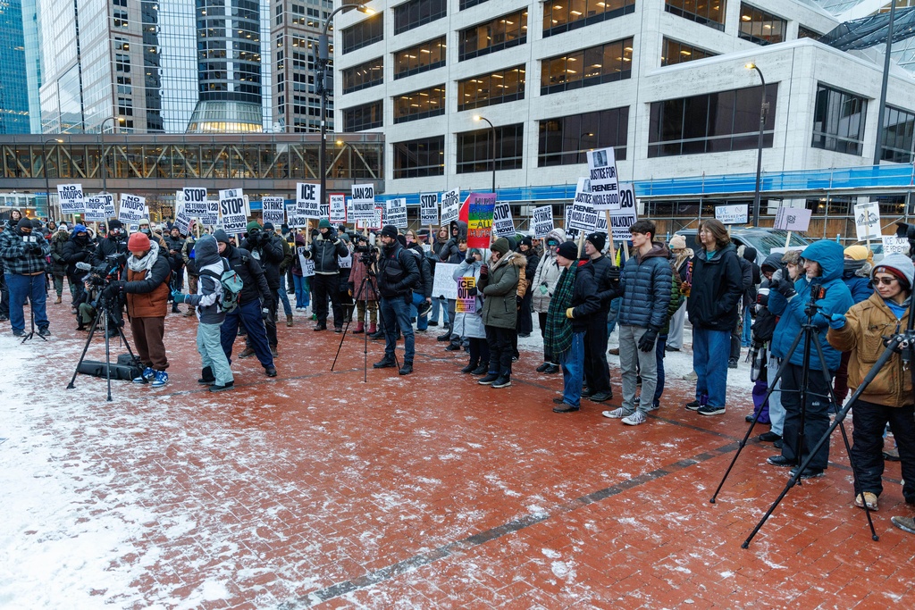 anti-ICE protest