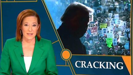 MS NOW host and former Biden White House press secretary Jen Psaki cheered protesters for forcing President Donald Trump to get rid of his 