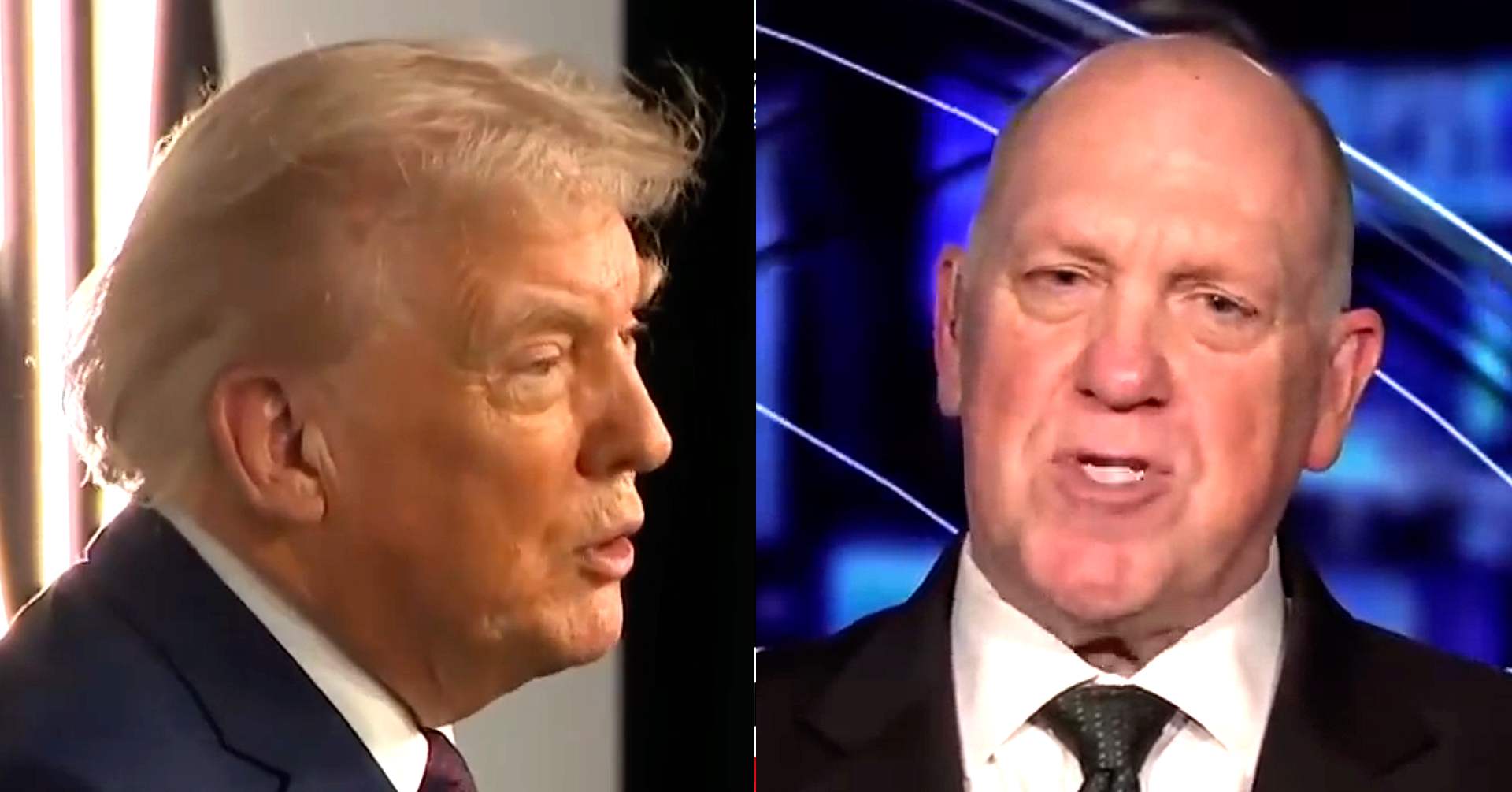 Trump Gushes Over Border Czar 'Plus!' Tom Homan Minutes After Raging At Kristi Noem Critics