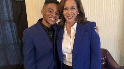 Knowa De Baraso and Kamala Harris