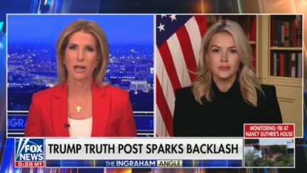 Laura Ingraham and Karoline Leavitt