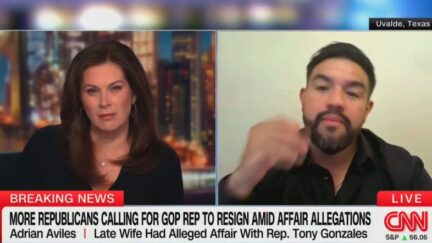 Erin Burnett and Adrian Aviles