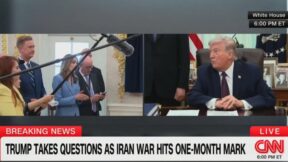 Trump snaps at reporter