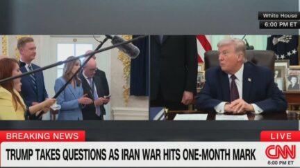 Trump snaps at reporter