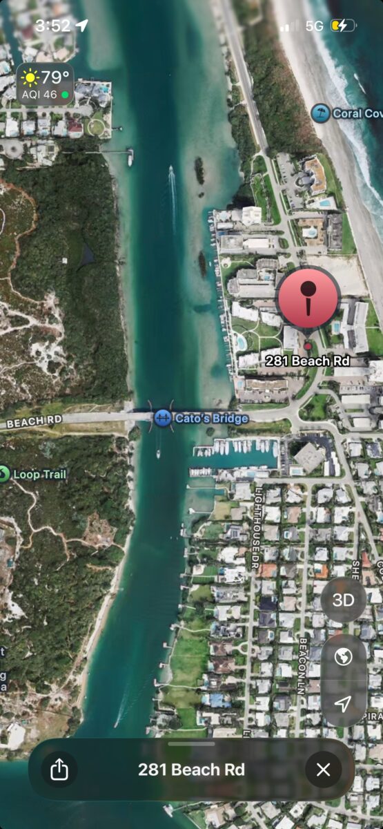 Tiger Woods accident location