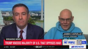 Ari Melber and James Carville