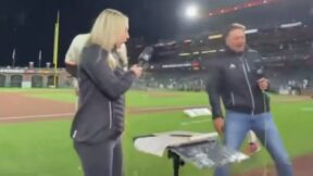 San Francisco Giants Gatorade bath