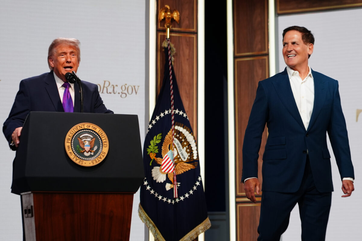Mark Cuban, Donald Trump