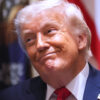 President Donald Trump listens during a Cabinet meeting