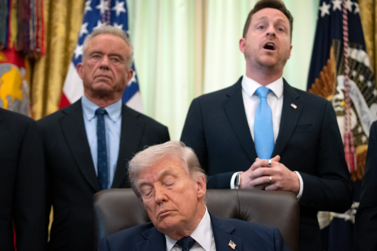 Trump sleeping