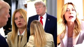 Certain things deserve an immediate response. Donald Trump's statements are completely fabricated / made up. I am frankly stunned / appalled. I don't know why the president of the United States behaves this way toward his own allies. It's not the first time this has happened, after all. I can only say it's a shame he doesn't show the same determination / resolve toward the enemies of the West, toward the enemies of the United States — toward leaders with whom he, on the other hand, is much more accommodating. But there is one thing he must remember: Italy and I do not / never beg.